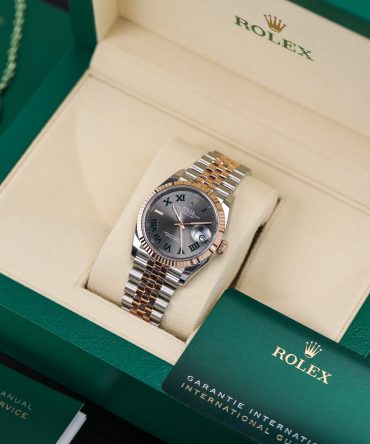 Alternative view of Rolex Datejust 126231-0029 - Wimbledon Dial, 36mm, ubilee, Everose Gold 18K