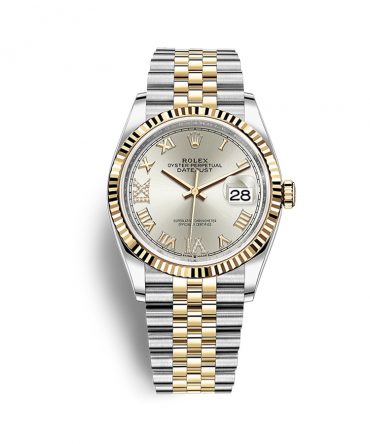 Rolex Datejust 126233-0031 - Grey Dial, Yellow Gold 18K, Diamonds