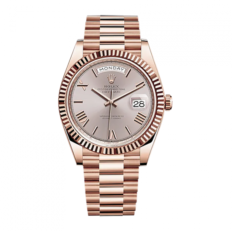 Rolex Day Date 228235-0001, 40mm, Sundust Dial- President Everose Gold 18K