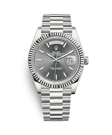 Rolex Day Date 228239-0060 - 40mm - Grey Dial - President White Gold 18K
