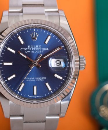 Alternative view of Rolex Datejust 126234-0018 - Blue Dial, 36mm, Oyster, White Gold 18K