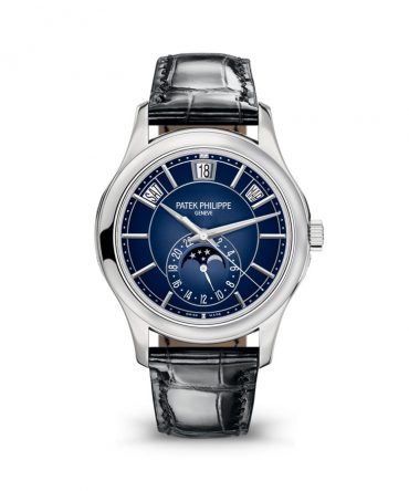 PATEK PHILIPPE COMPLICATIONS 5205G-013 Annual Calendar, Moonphase - Blue Dial - 40mm - White Gold 18K
