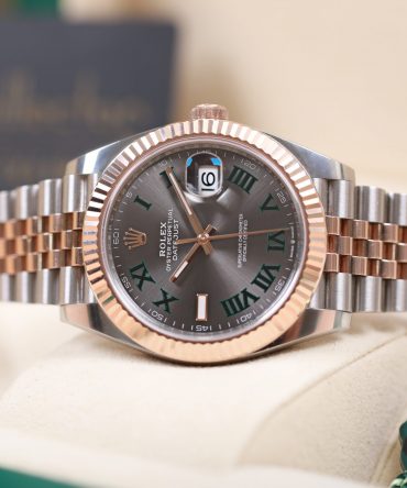 Alternative view of Rolex Datejust 126331-0016 - 41mm - Wimbledon Dial, Jubilee Demi Everose Gold 18K