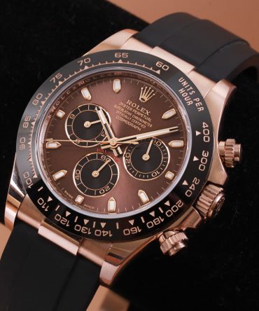 Alternative view of Rolex Cosmograph Daytona 116515LN-0041 - 40mm - Chocolate Dial - Oysterflex - Everose Gold 18K