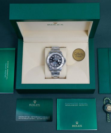 Alternative view of Rolex Yacht Master 126622-0001 - Grey Dial - Oystersteel / Platinum - 40mm