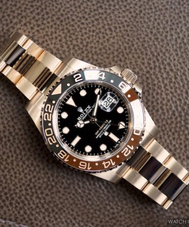 Alternative view of Rolex Cosmopolitan GMT Master II 126715CHNR-0001 "Rootbeer" Fullgold - Everose Gold 18k