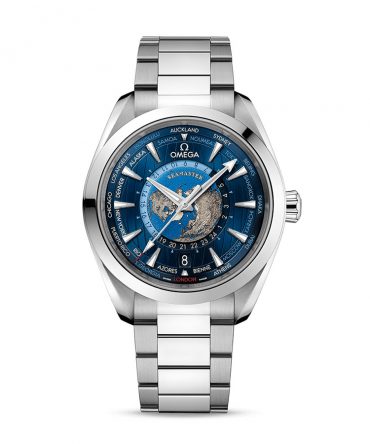 Omega Seamaster Aquaterra GMT Wolrdtime - 220.10.43.22.03.001, 43mm, Blue dial, STAINLESS STEEL