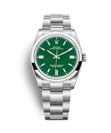 Rolex Oyster Perpetual 126000-0005 - 36mm - Green Dial - Oyster Stainless Steel
