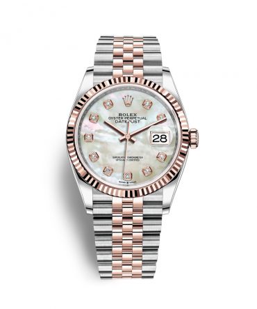 Rolex Datejust 126231-0021 - MOP Dial with Diamonds, 36mm, jubilee, Everose Gold 18K