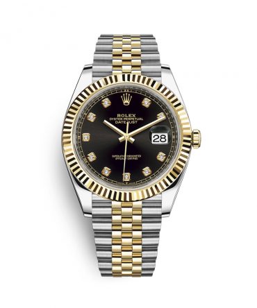 Rolex Datejust 126333-0006 - Black Dial with Diamonds, Jubilee Demi Yellow Gold 18K