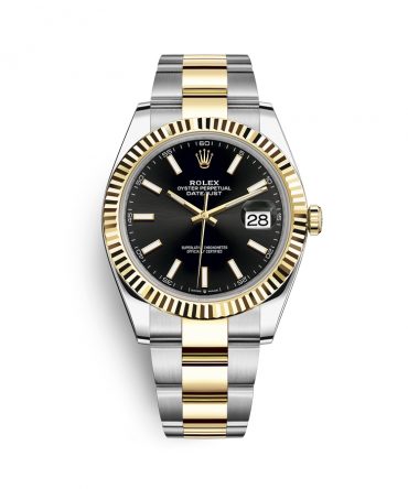 Rolex Datejust 126333-0013 - 41mm - Black Dial, Oyster Demi Yellow Gold 18K