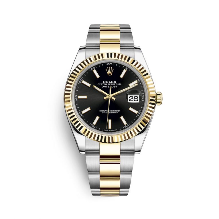 Rolex Datejust 126333-0013 - 41mm - Black Dial, Oyster Demi Yellow Gold 18K