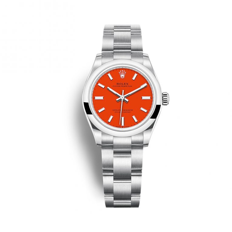 Rolex Oyster Perpetual 277200-0008 - 31mm - Red Dial - Oyster Stainless Steel