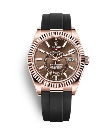 Role Sky-Dweller 326235-0005 - 42mm - Chocolate Dial - Oysterflex - Everose Gold 18K