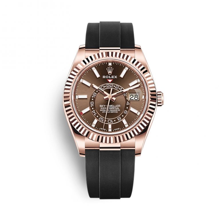 Role Sky-Dweller 326235-0005 - 42mm - Chocolate Dial - Oysterflex - Everose Gold 18K