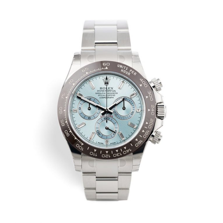 Rolex Cosmograph Daytona 116506-0002 - 40mm - Blue Ice Dial With Baguette Diamonds  - Oyster Steel White Gold 18K