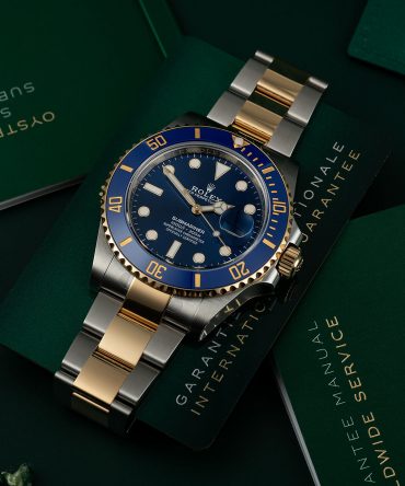 Alternative view of Rolex Submariner Date 126613LB-0002, 41mm, Blue Dial, Oyster Demi Yellow Gold