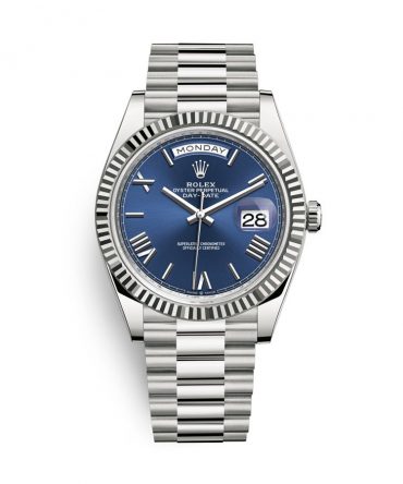 Rolex Day Date 228239-0007 - 40mm - Blue Dial - President White Gold 18K