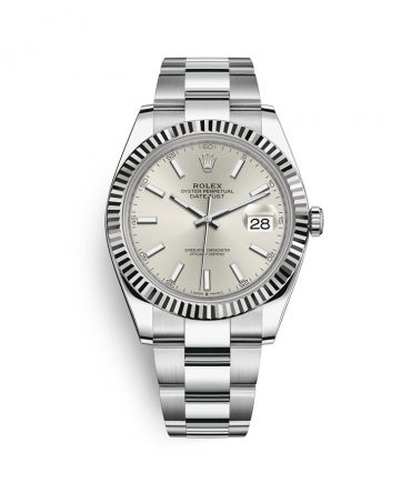 Rolex Datejust 126334-0003 - Silver Dial - 41mm - Oyster demi white gold 18k