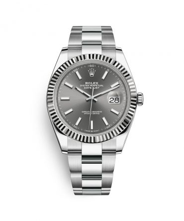 Rolex Datejust 126334-0013 - rhodium Dial - 41mm - Oyster demi white gold 18k