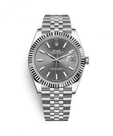 Rolex Datejust 126334-0014 - rhodium Dial - 41mm - Jubilee demi white gold 18k