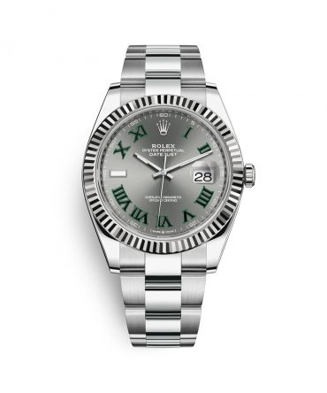 Rolex Datejust 126334-0021- Wimbledon Dial - 41mm - Oyster demi white gold 18k