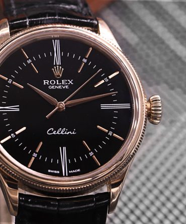 Alternative view of Rolex Cellini Time 50505-0009 - Black Dial - Everose Gold 18k - 39mm