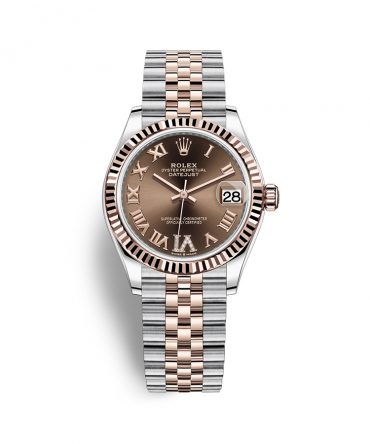 ROLEX LADY-DATEJUST 278271-0004- CHOCOLATE DIAL – 31MM – JUBILEE DEMI ROSE GOLD 18K