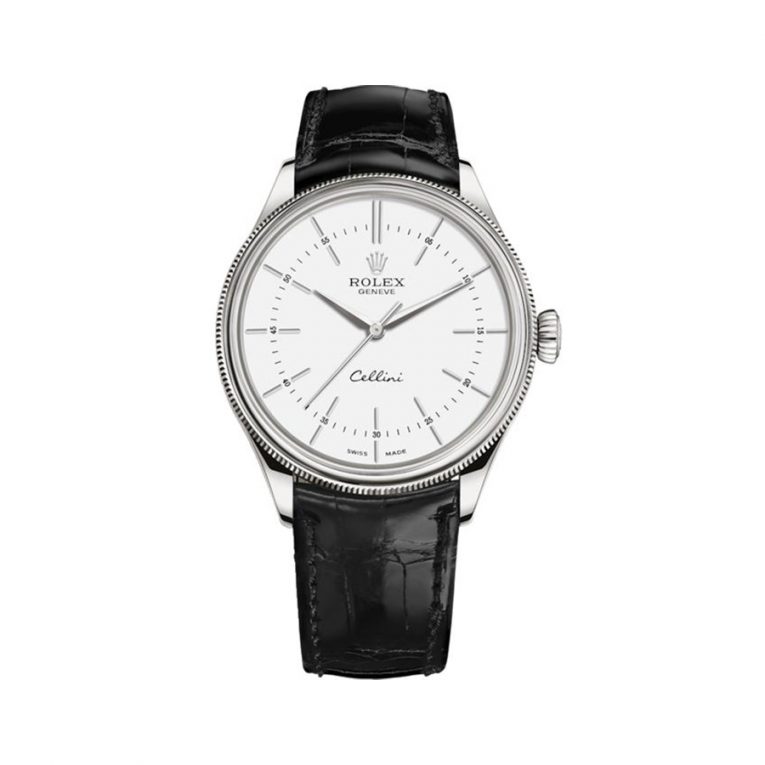 Rolex Cellini Time 50509-0017 - White Dial - White Gold 18k - 39mm