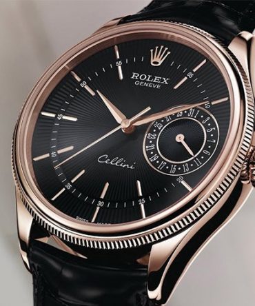 Alternative view of Rolex Cellini Date 50515-0010 - black dial - everose gold 18k - 39mm