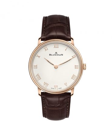 Blancpain VILLERET ULTRAPLATE  6224.3642.55B - White dial - Rose gold 18k - 38mm