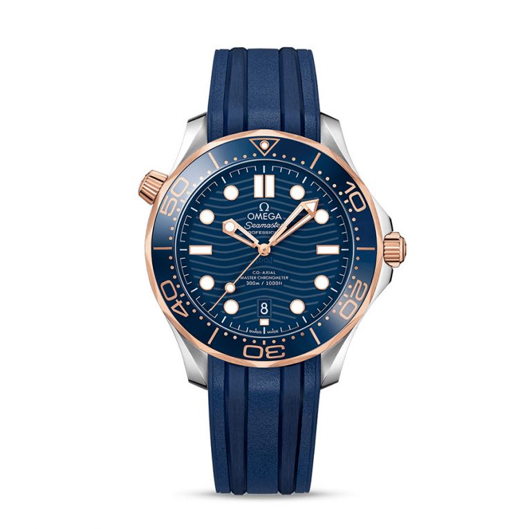 OMEGA SEAMASTER DIVER 300M 8800 – 210.22.42.20.03.002 - BLUE DIAL - 42MM - STAINLESS STEEL - Sedna™ Gold