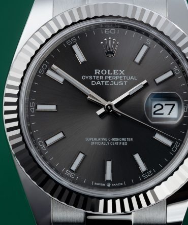 Alternative view of Rolex Datejust 126334-0013 - rhodium Dial - 41mm - Oyster demi white gold 18k