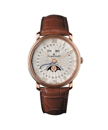 Blancpain Quantième Complet Demi Savonnette 6664.3642.55B - White dial - Rose gold 18k - 40mm
