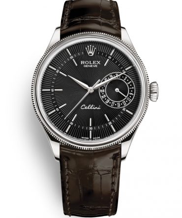 ROLEX CELLINI DATE 50519 - 0014 - BLACK DIAL - WHITE GOLD 18K - 39MM