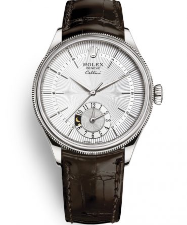 ROLEX CELLINI DUAL TIME - 50529 - 0009 - WHITE DIAL - WHITE GOLD 18K - 39MM