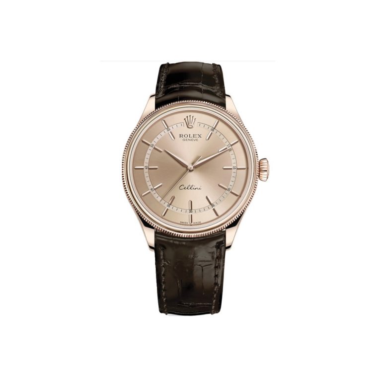 ROLEX CELLINI TIME 50505-0012 - SUNDUST - EVEROSE GOLD 18K -39MM