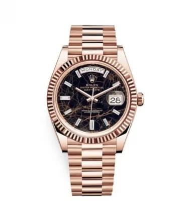 ROLEX DAY DATE 228235-0045 40MM Eisenkiesel Dial 18k EveroseGold