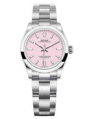 ROLEX OYSTER PERPETUAL 277200 - 0009 - 31MM - PINK DIAL -  OYSTER STAINLESS STEEL
