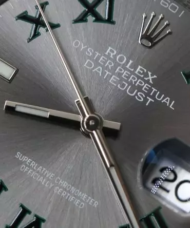 Alternative view of Rolex Datejust 126234-0046 - Wimbledon, 36mm, Oyster, White Gold 18K