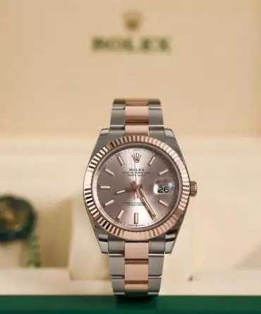 Alternative view of Rolex Datejust 126331-0009 - 41mm - Sundust Dial, Oyster Demi Everose Gold 18K