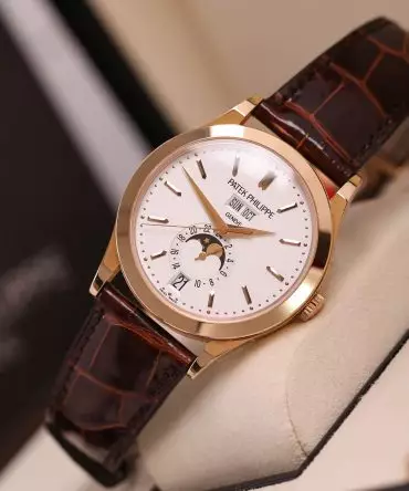 Alternative view of PATEK PHILIPPE COMPLICATIONS 5396R-013 Annual Calender, Moonphase - White Dial - 38.5mm - Rose Gold 18K