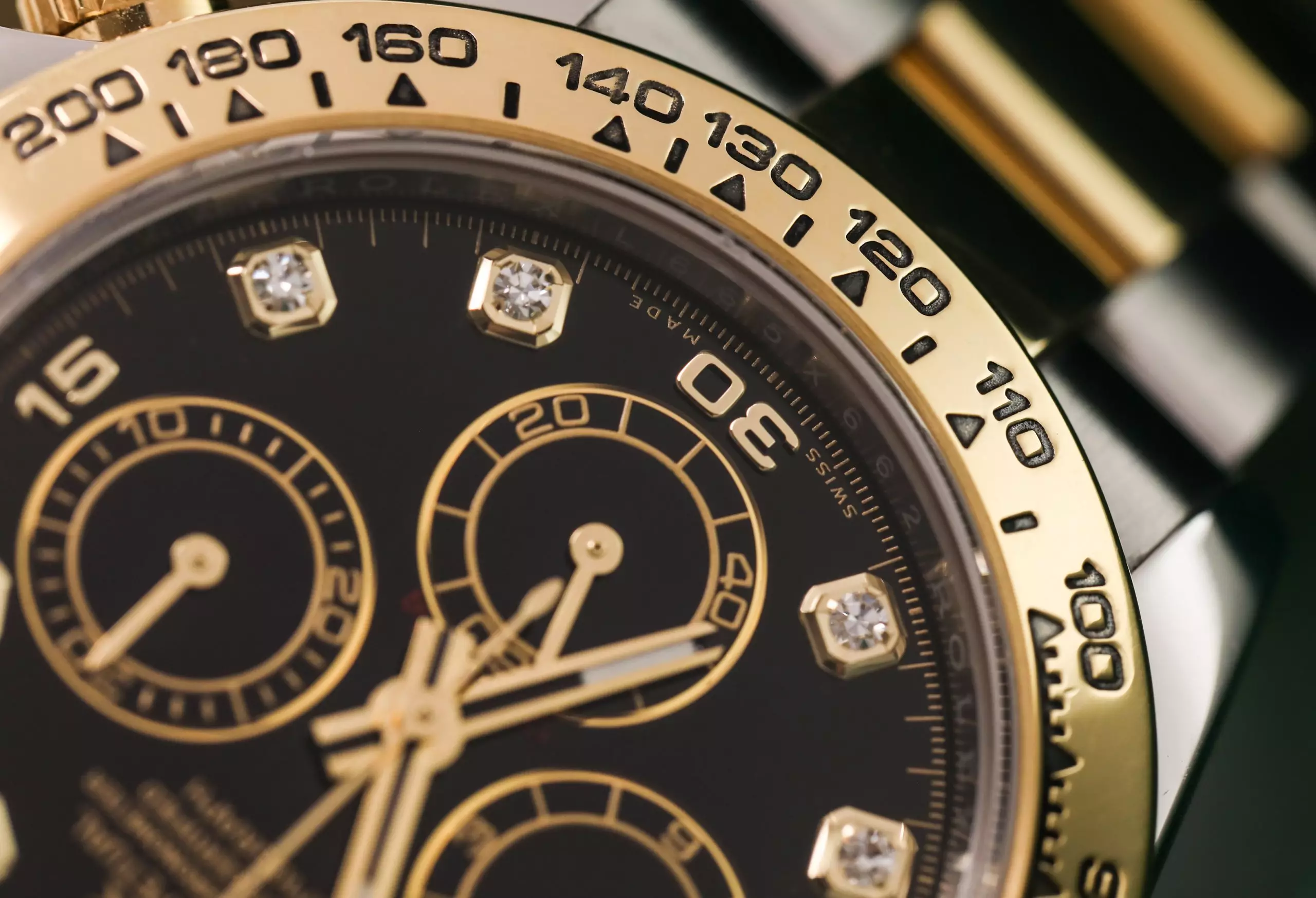 Rolex Cosmograph Daytona 116503-0008 - 40mm - Black Dial With Diamonds - Oyster Steel Yellow Gold 18K - Ảnh 6