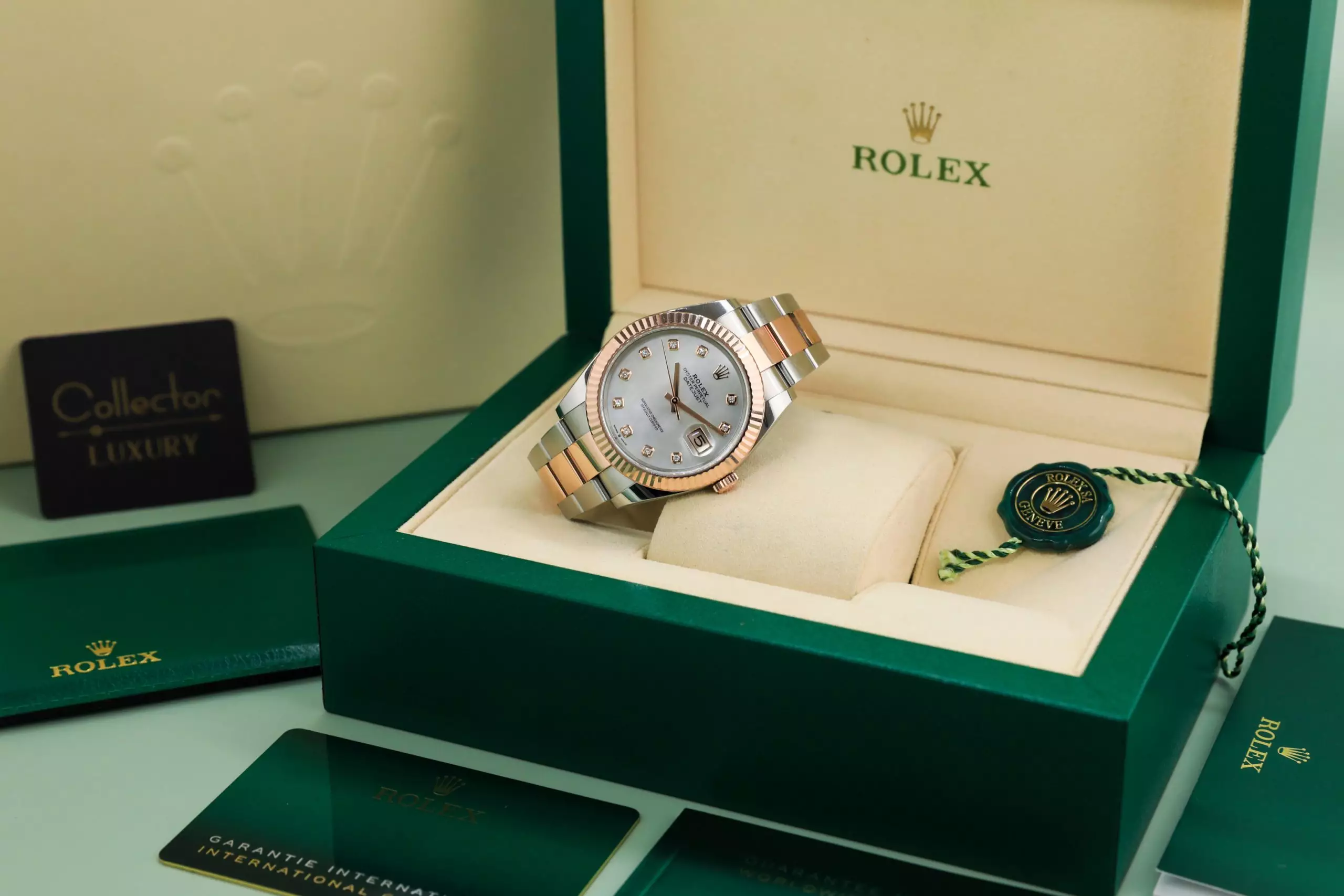 Rolex Datejust 126331-0013 - 41mm - MOP Dial with Diamonds, Oyster Demi Everose Gold 18K - Ảnh 4