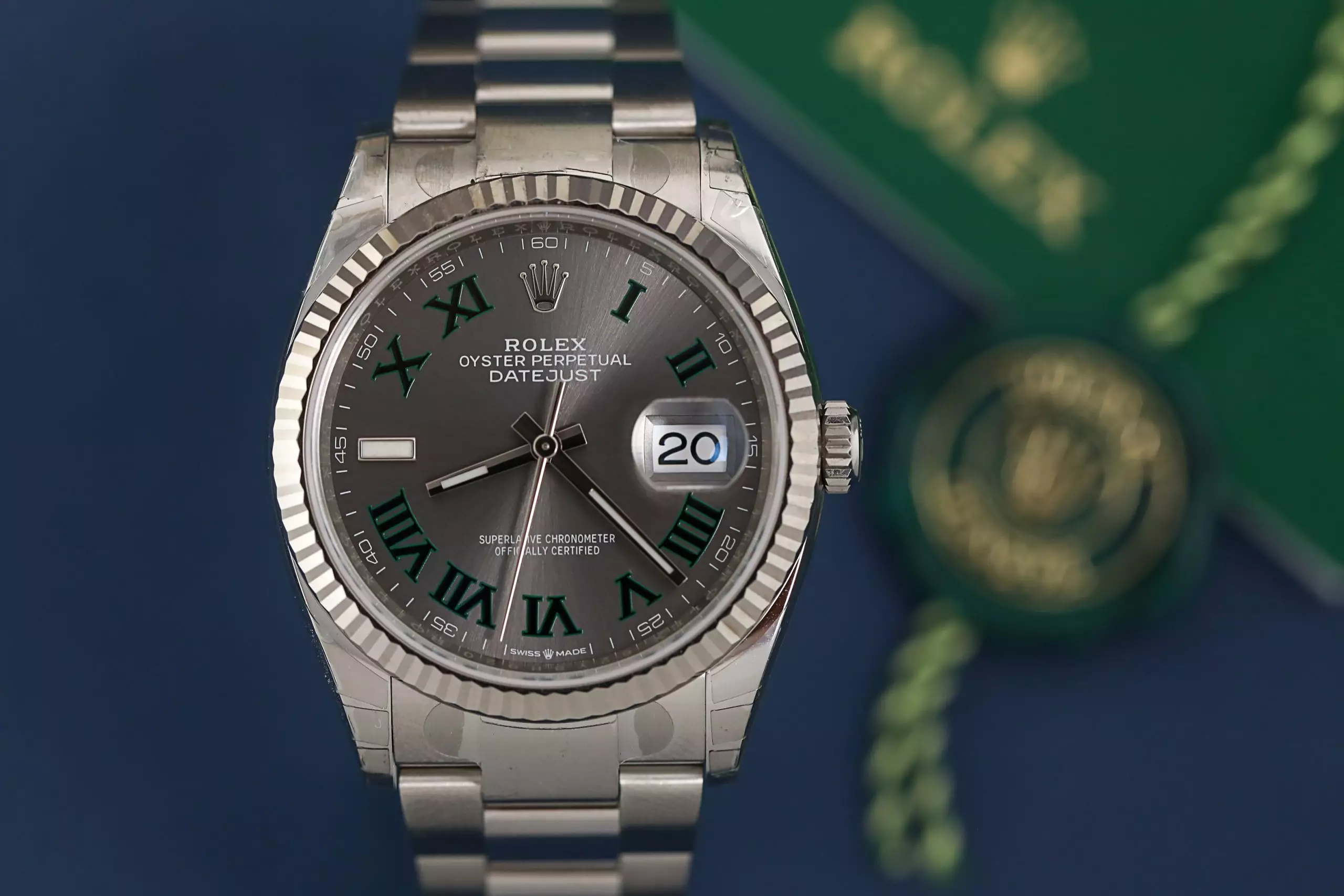 Rolex Datejust 126234-0046 - Wimbledon, 36mm, Oyster, White Gold 18K - Ảnh 5