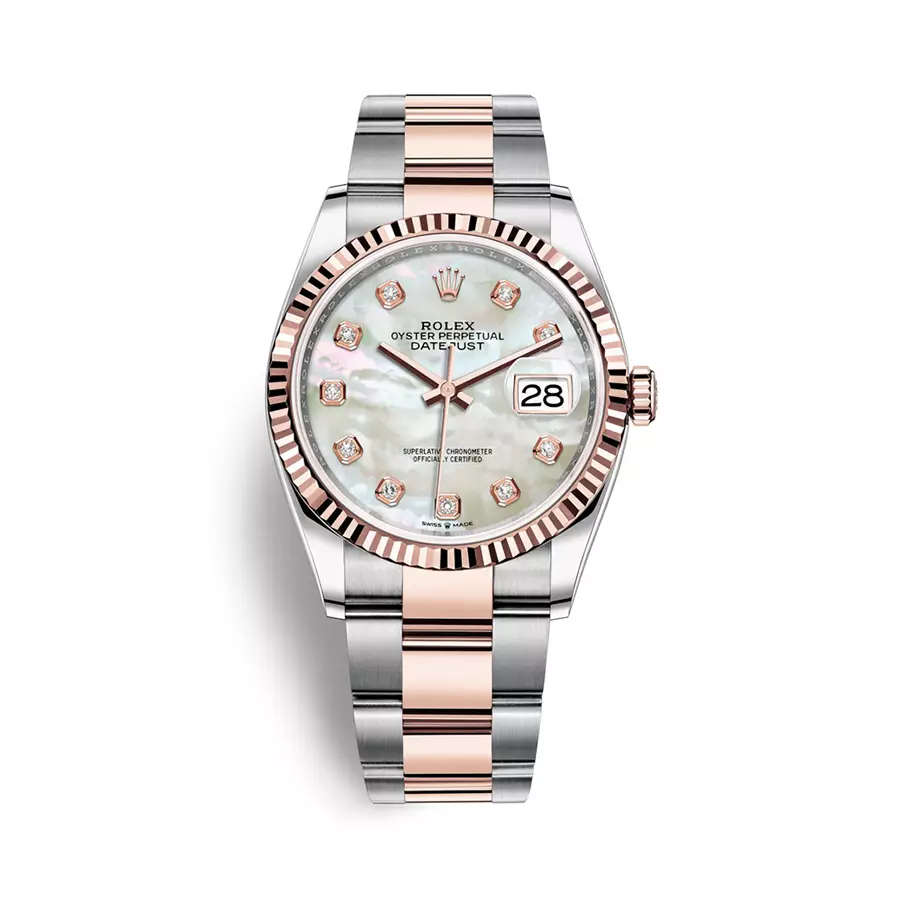 Rolex Datejust 126331-0013 - 41mm - MOP Dial with Diamonds, Oyster Demi Everose Gold 18K
