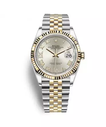 Rolex Datejust 126233-0031 - Grey Dial, Yellow Gold 18K, Diamonds