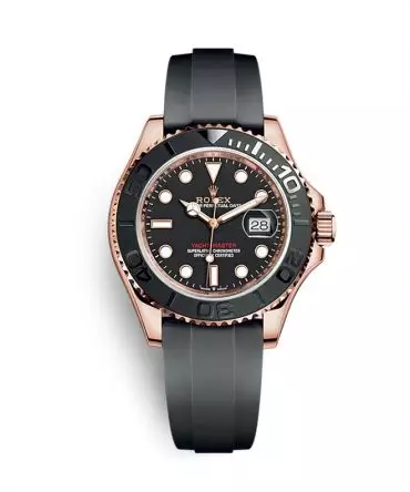 Rolex Yacht Master 126655-0002 - Black Dial -  Platinum / Everose Gold 18k / Oysterflex - 40mm