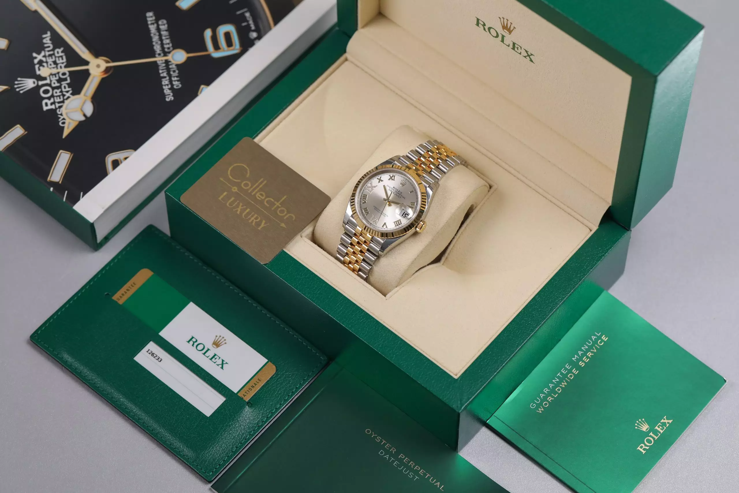 Rolex Datejust 126233-0031 - Grey Dial, Yellow Gold 18K, Diamonds - Ảnh 3