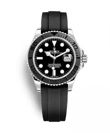 Rolex Yacht Master 226659-0002 - Black Dial -  Platinum / White Gold 18k / Oysterflex - 42mm